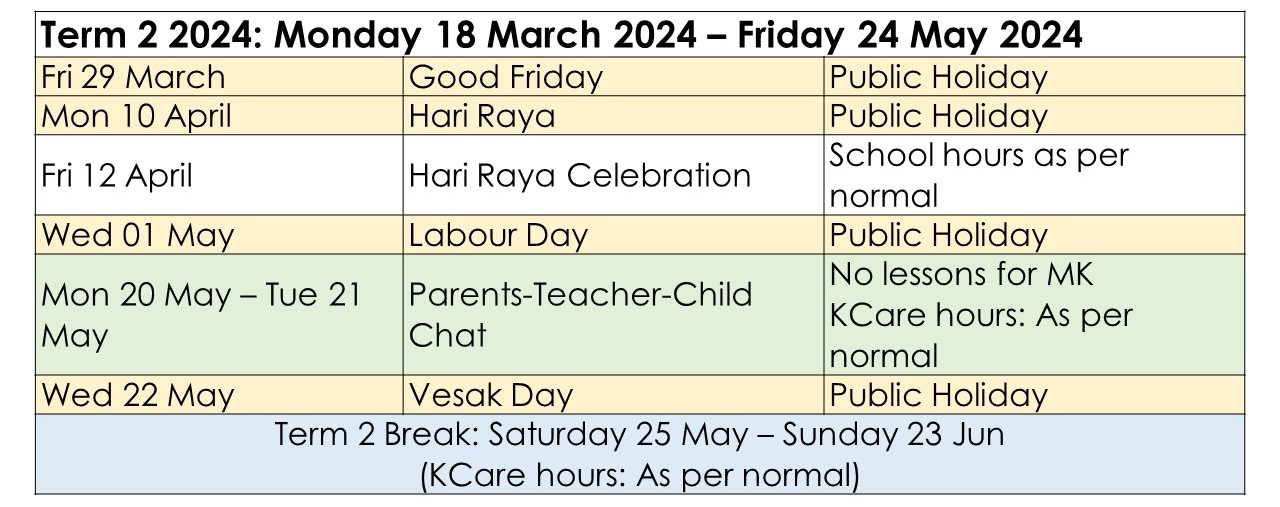 Calendar of Events